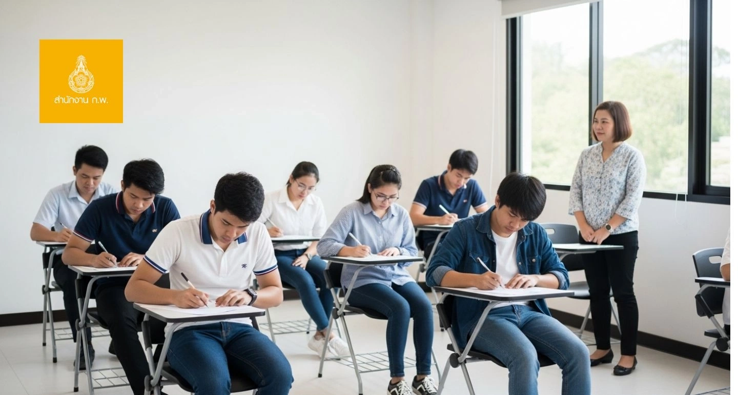 สำนักงาน ก.พ. ประกาศวัน-เวลา สถานที่สอบ ภาค ก.แบบ Paper & Pencil ปี 2568