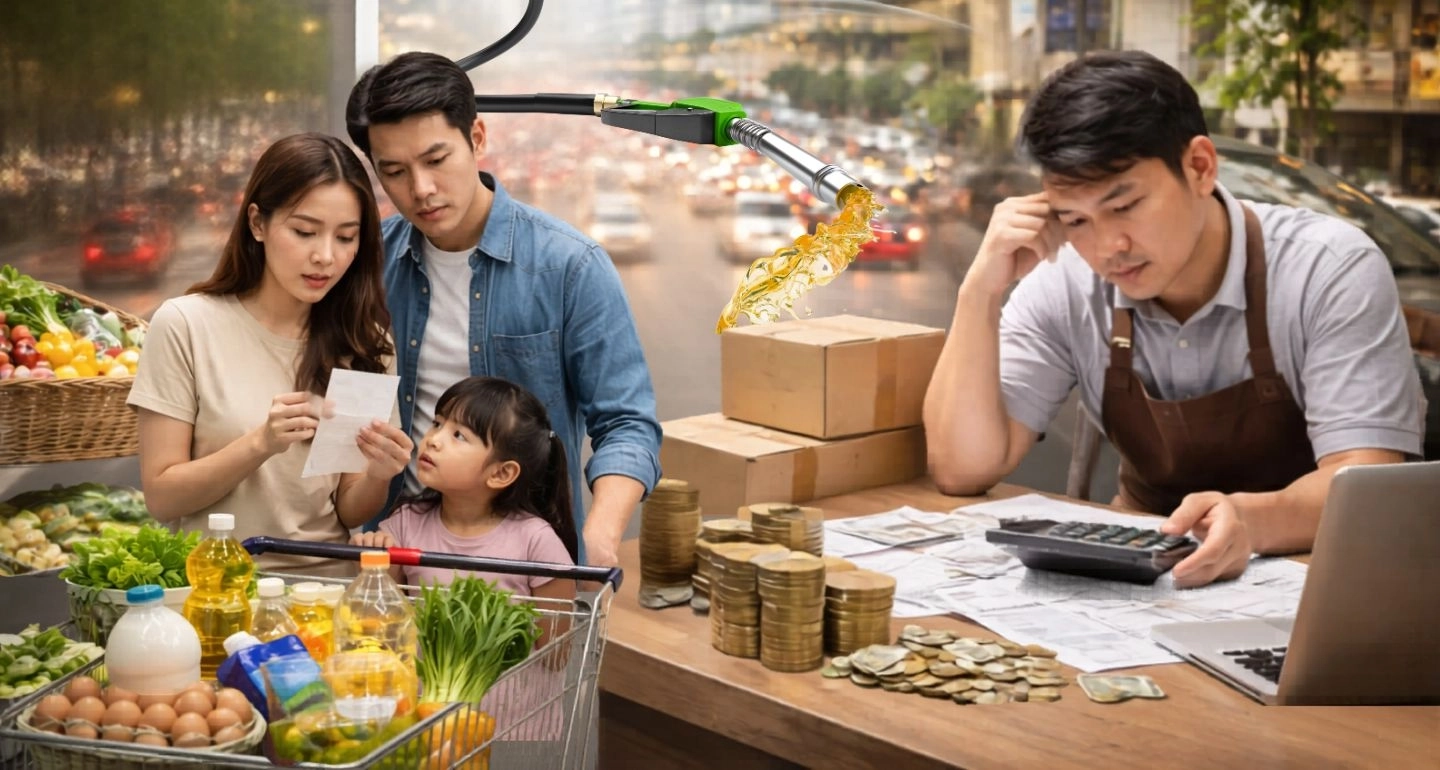 ผลกระทบจากการปรับขึ้นราคาน้ำมันต่อเศรษฐกิจไทย ค่าครองชีพ และ SME