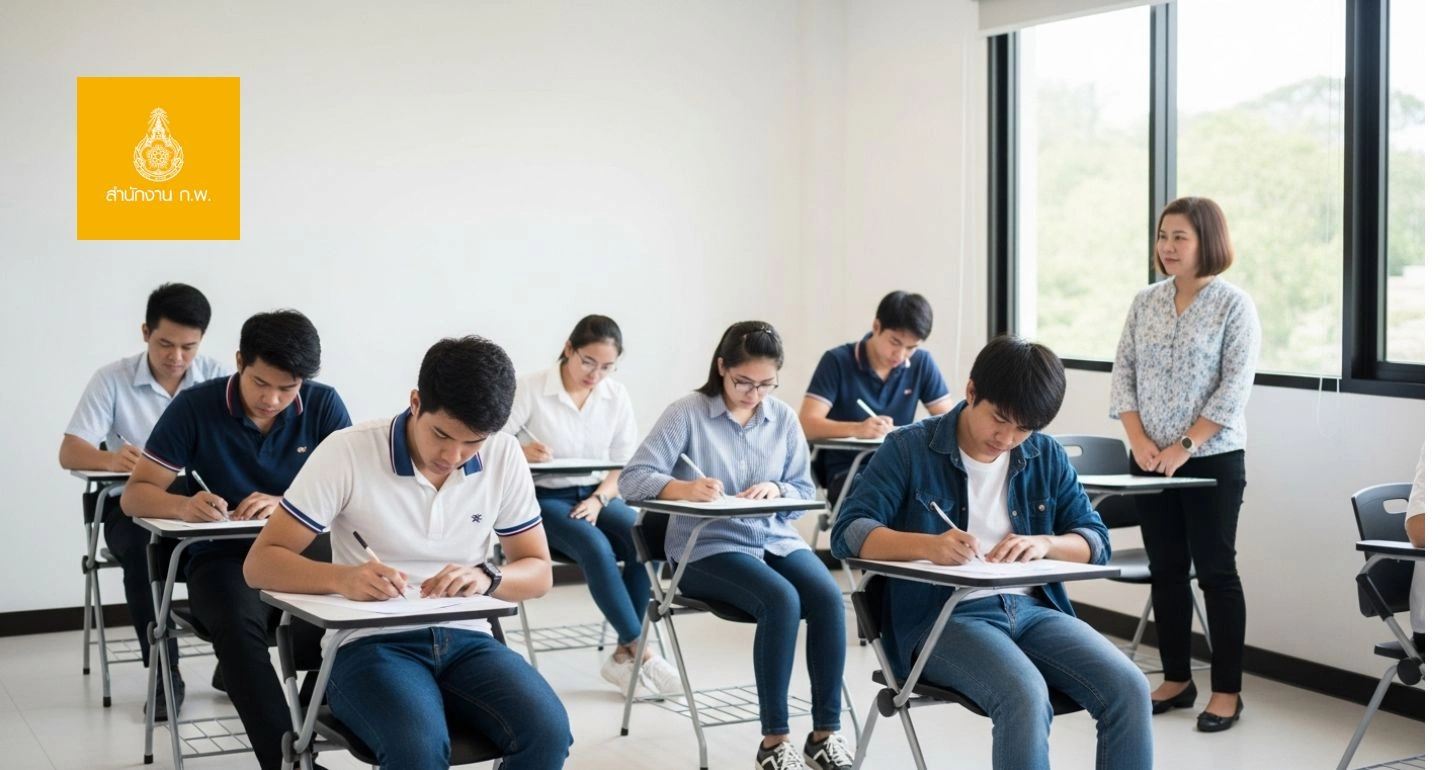 สำนักงาน ก.พ. ประกาศวัน-เวลา สถานที่สอบ ภาค ก.แบบ Paper & Pencil ปี 2568