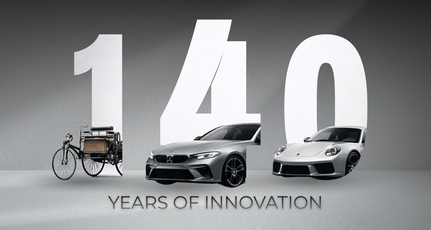 เมื่อ Mercedes-Benz, BMW และ Porsche ผนึกกำลัง PR ฉลอง 140 ปีรถคันแรกของโลก