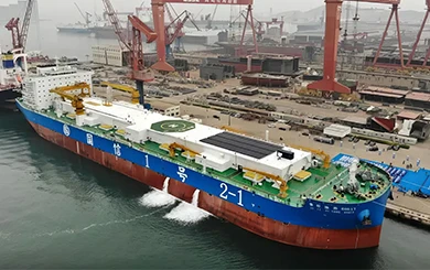 ‘เรือเลี้ยงปลาอัจฉริยะ’ ในทะเลลึก ขนาด 1.5 แสนตัน ส่งมอบแล้วในชิงเต่า