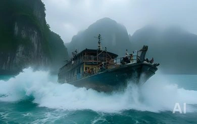 อัปเดตสถานการณ์อ่าวฮาลอง: เรือนำเที่ยวล่มกลางพายุ เสียชีวิตหลายราย